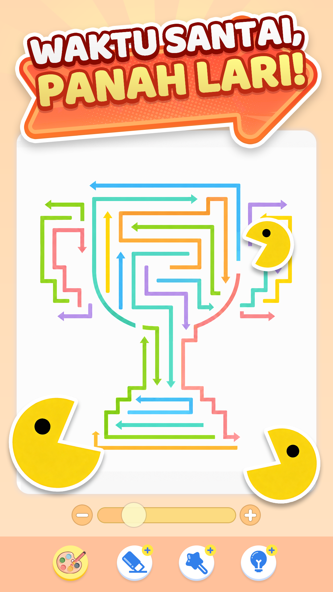 Lucky Arrows level selection screen